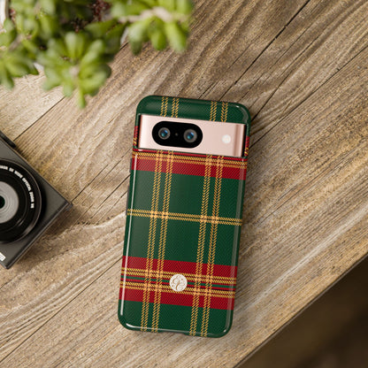 Green Red & Gold Plaid Tough Phone Case