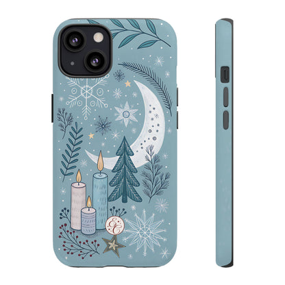 Winter Moon & Candles Tough Phone Case
