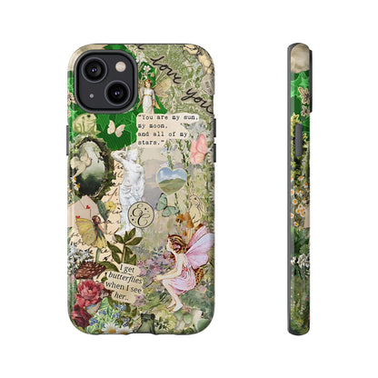 Vintage Botanical Collage Tough Phone Case