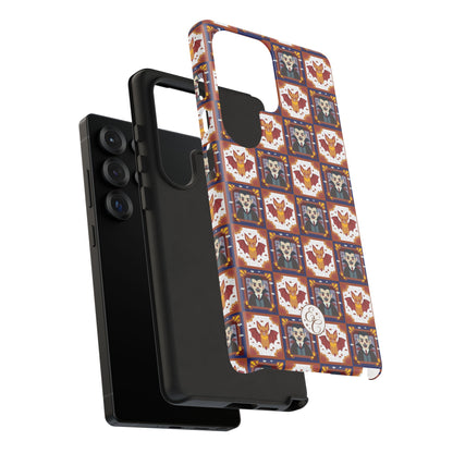 Dracula & Bat Pattern Halloween Phone Case