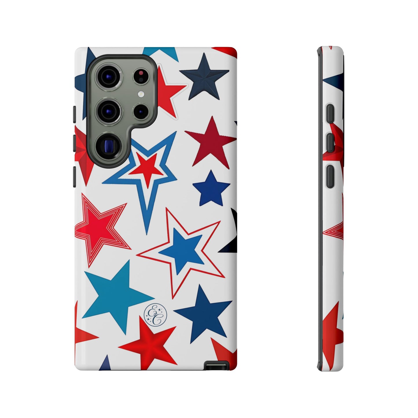 Patriotic Star Pattern Tough Phone Case