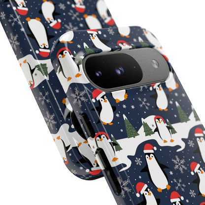 Cute Penguin Christmas Pattern Tough Phone Case