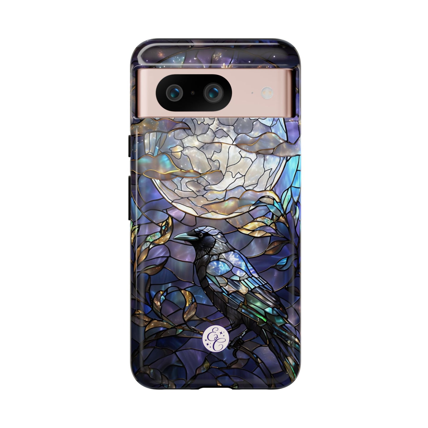 Stained Glass Raven Tough Phone Case