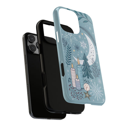Winter Moon & Candles Tough Phone Case