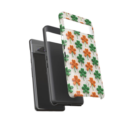 Lucky Shamrock Pattern Tough Phone Case
