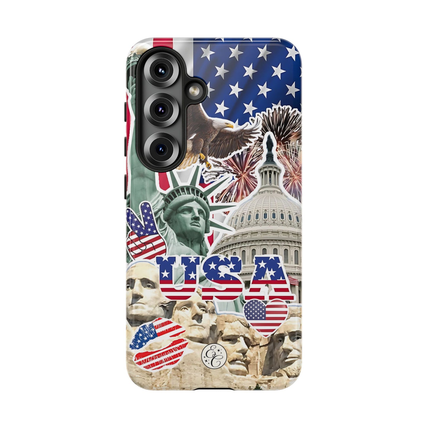 Patriotic USA Collage Tough Phone Case