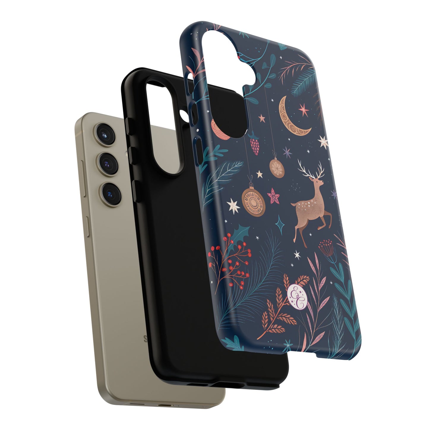 Boho Christmas Reindeer Tough Phone Case