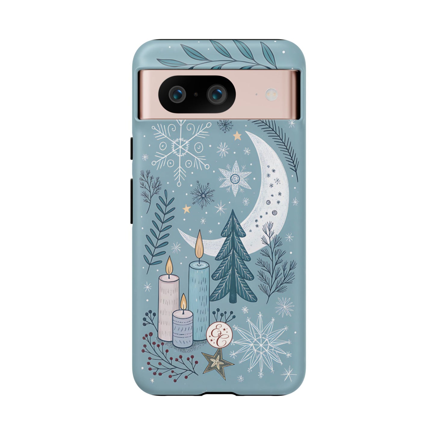 Winter Moon & Candles Tough Phone Case