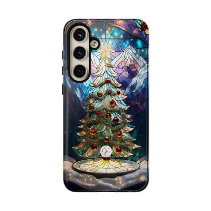 Christmas Tree Stained Glass Tough Phone Case