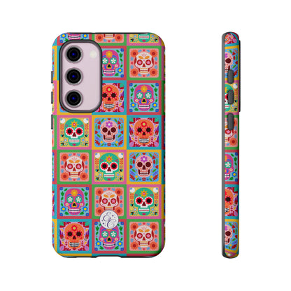 Colorful Sugar Skull Halloween Phone Case