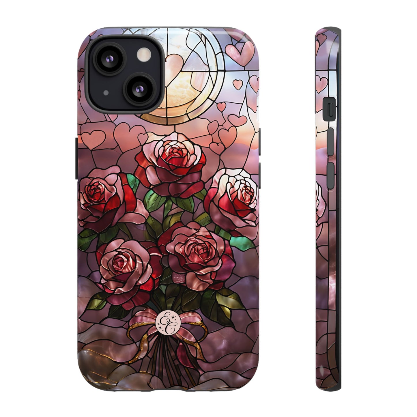 Bouquet of Roses Stained Glass Tough Phone Case
