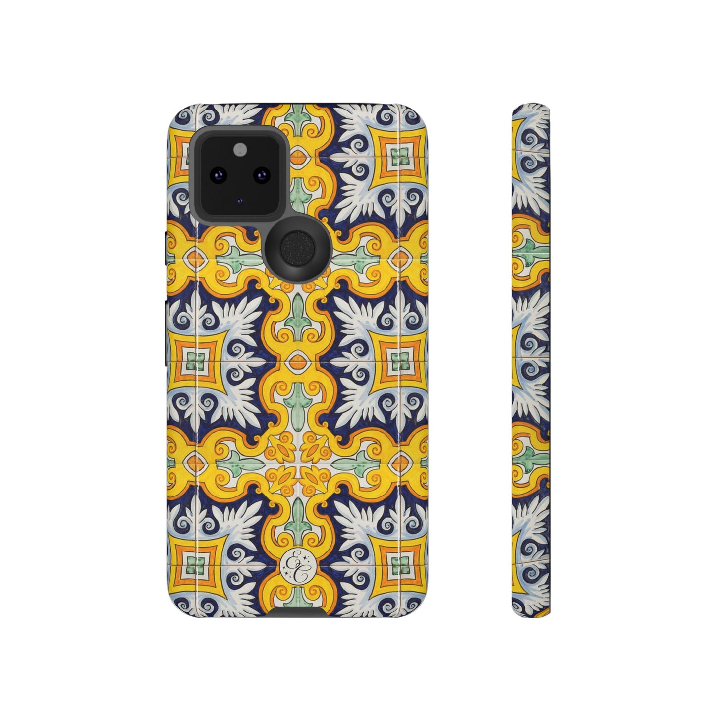 Vintage Floral Tile Tough Phone Case