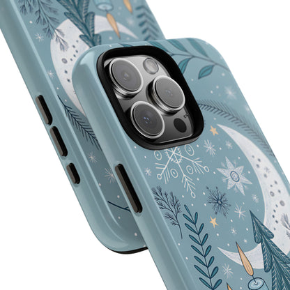 Winter Moon & Candles Tough Phone Case