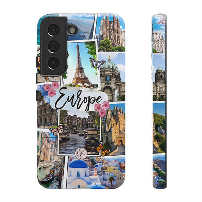 Europe Travel Collage Tough Phone Case