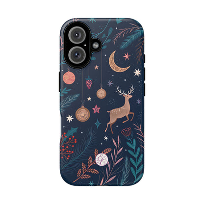 Boho Christmas Reindeer Tough Phone Case