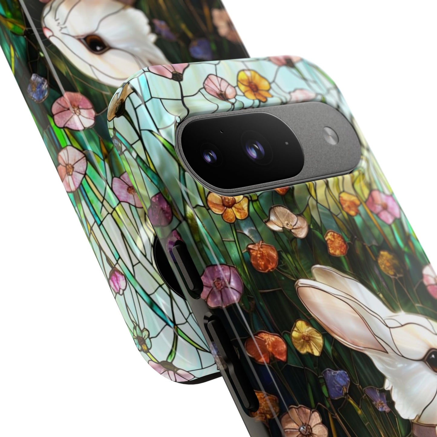Easter Rabbit Stained Glass Tough Phone Case