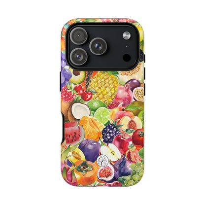 Colorful Fruits Collage Tough Phone Case