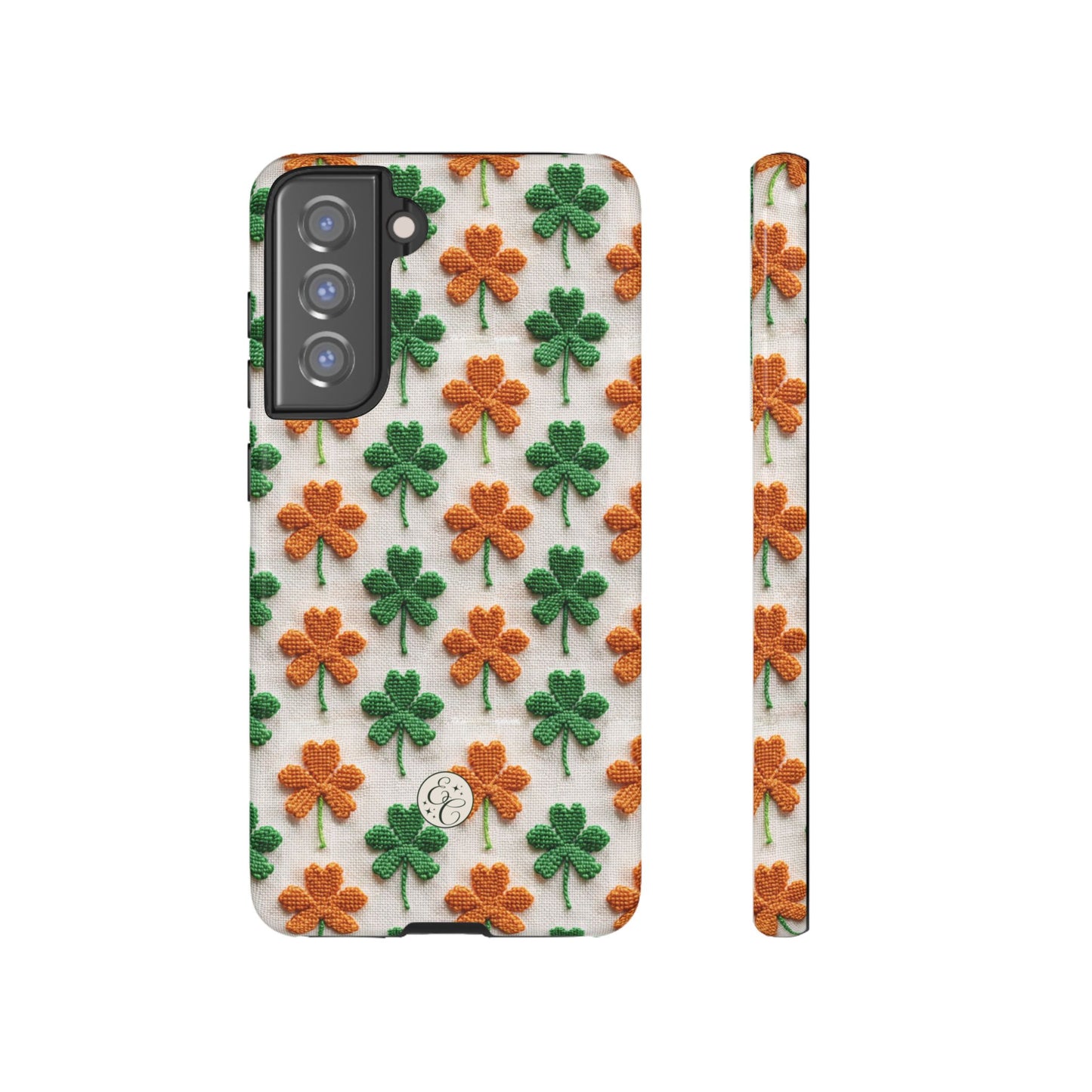 Lucky Shamrock Pattern Tough Phone Case