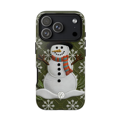 Christmas Snowman Tough Phone Case
