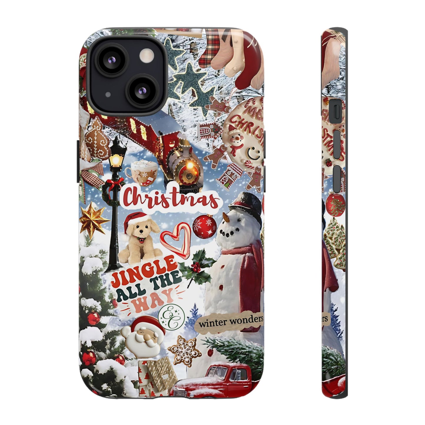 Christmas Holiday Collage Tough Phone Case