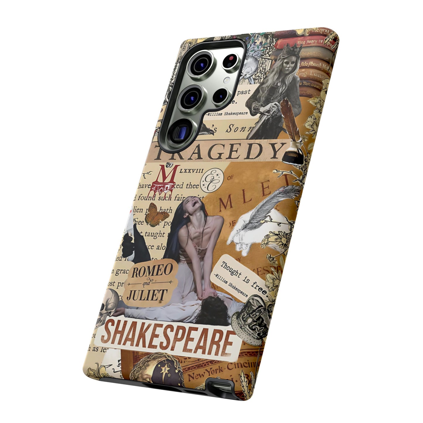 Shakespeare Tragedy Collage Tough Phone Case