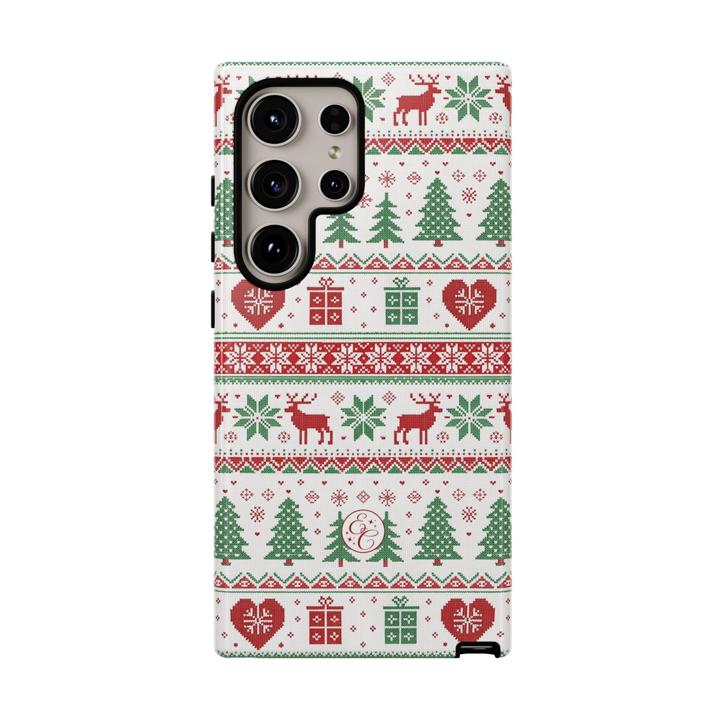 Ugly Christmas Sweater Pattern Tough Phone Case