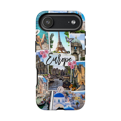 Europe Travel Collage Tough Phone Case