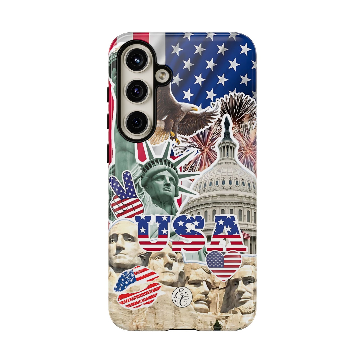 Patriotic USA Collage Tough Phone Case