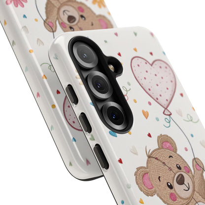 Cute Teddy Bear Tough Phone Case