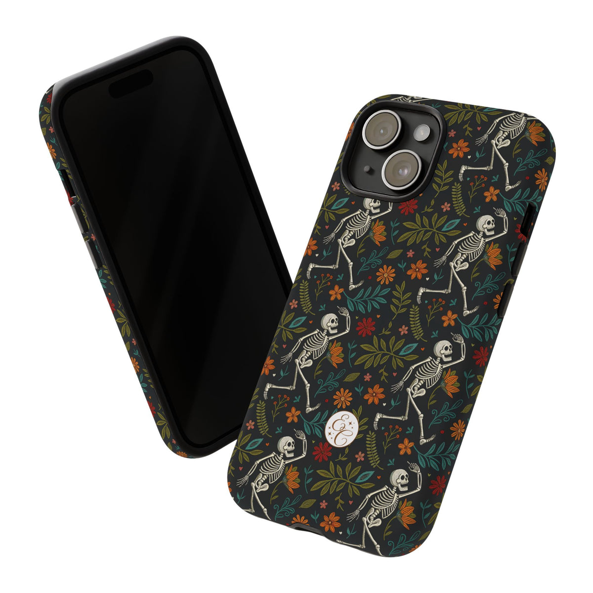 Boho Skeleton Pattern Halloween Phone Case