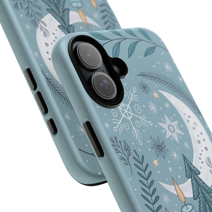 Winter Moon & Candles Tough Phone Case