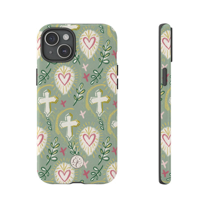 Christian Cross Boho Pattern Tough Phone Case