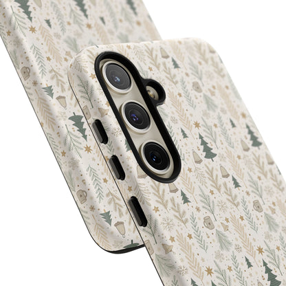 Boho Christmas Forest Tough Phone Case