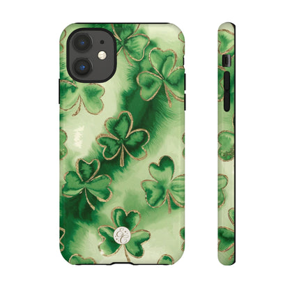 Shamrock Watercolor Pattern Tough Phone Case