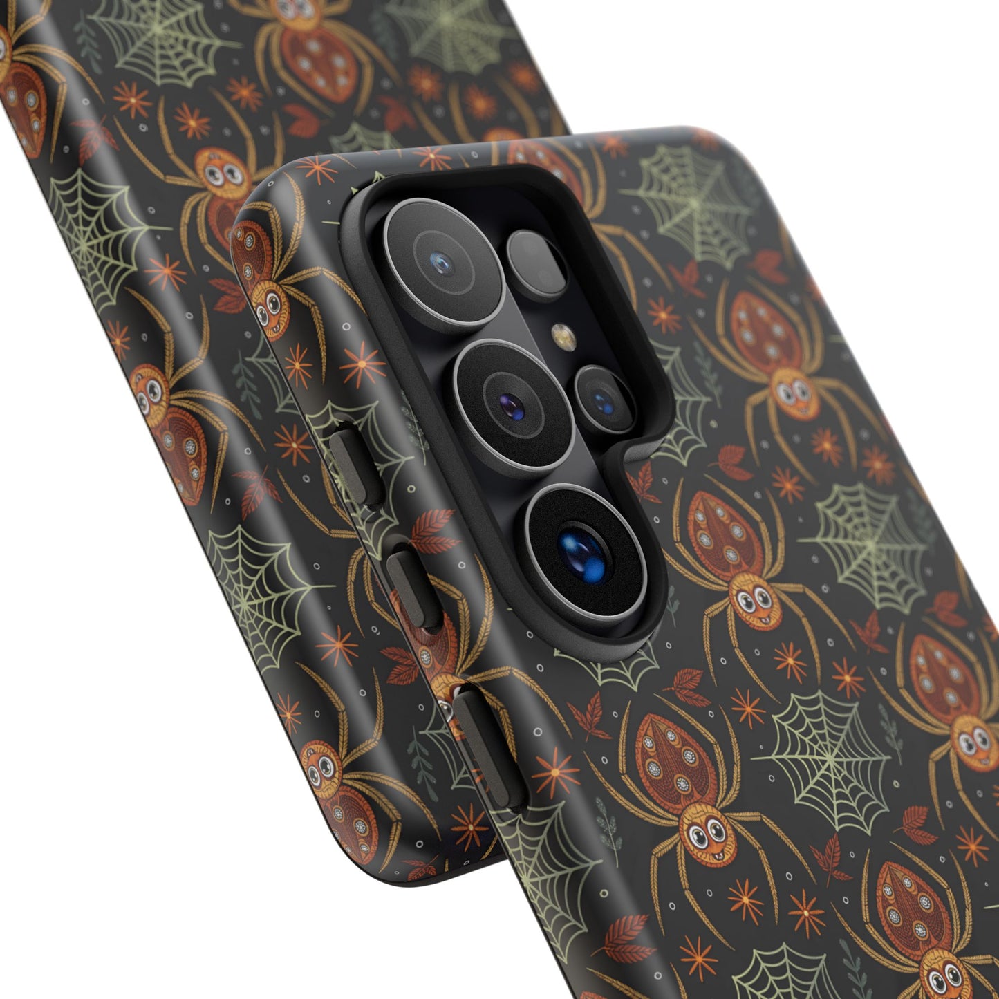 Boho Halloween Spider Pattern Tough Phone Case