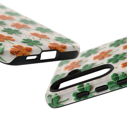 Lucky Shamrock Pattern Tough Phone Case