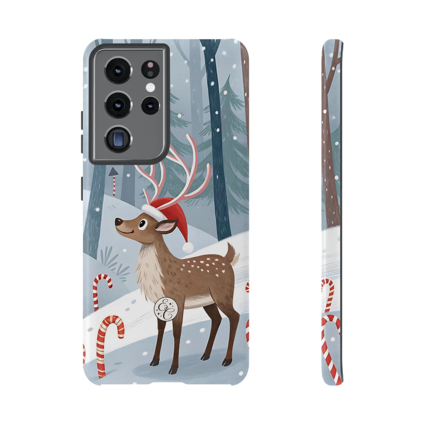 Reindeer in Winter Wonderland Tough Phone Case