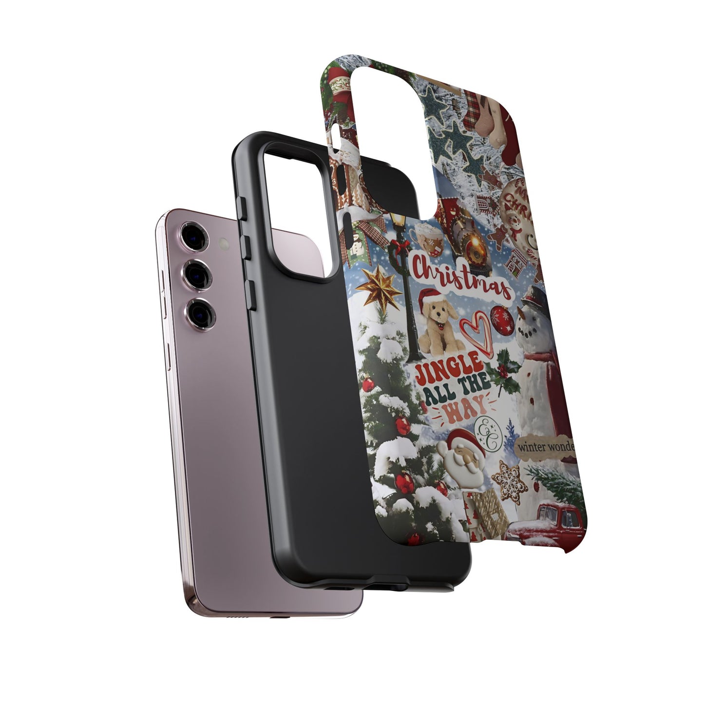 Christmas Holiday Collage Tough Phone Case