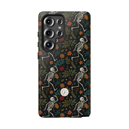 Halloween Boho Skeleton Pattern Tough Phone Case