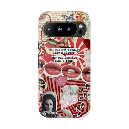 Retro Feminist Collage Tough Phone Case
