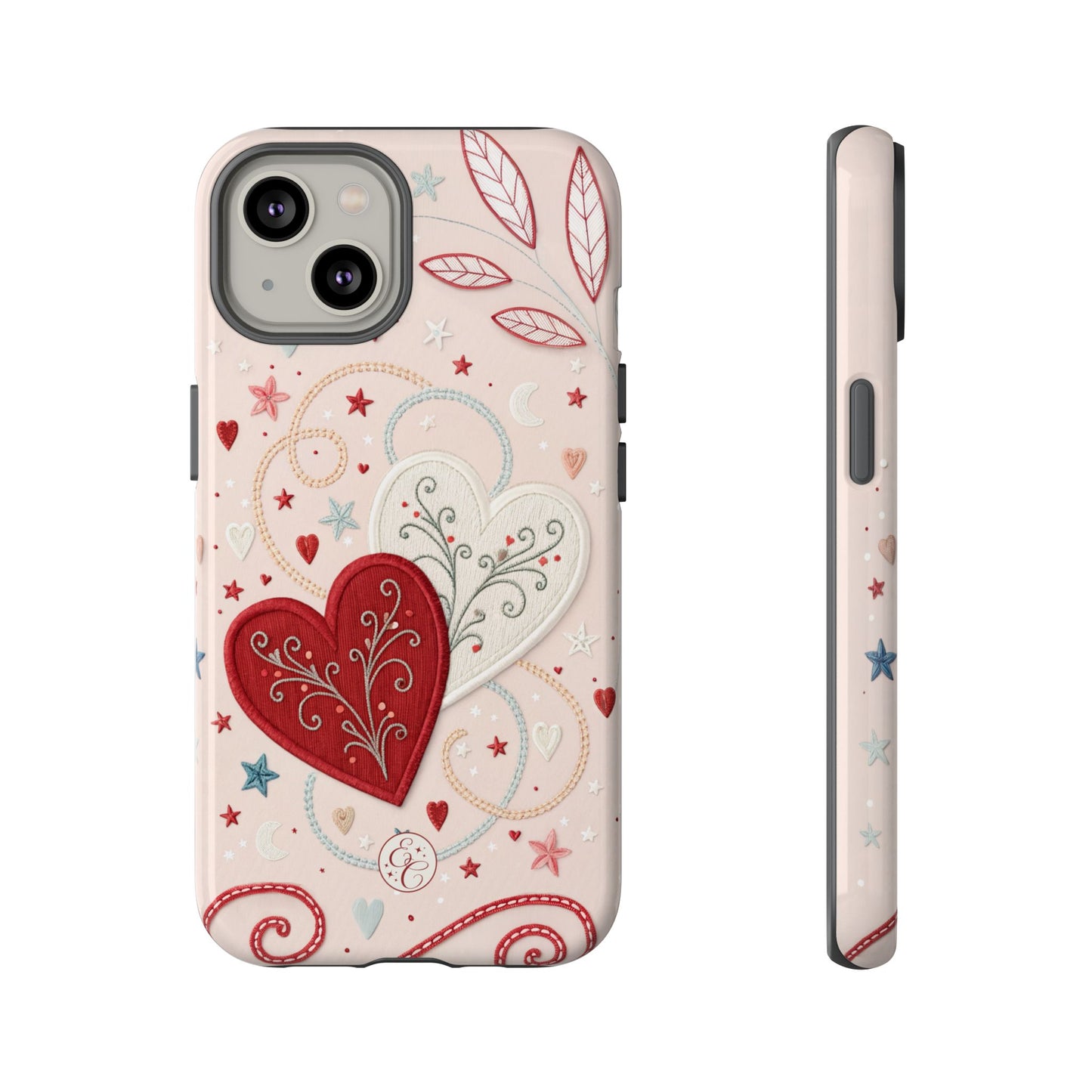 Interlinked Hearts Tough Phone Case