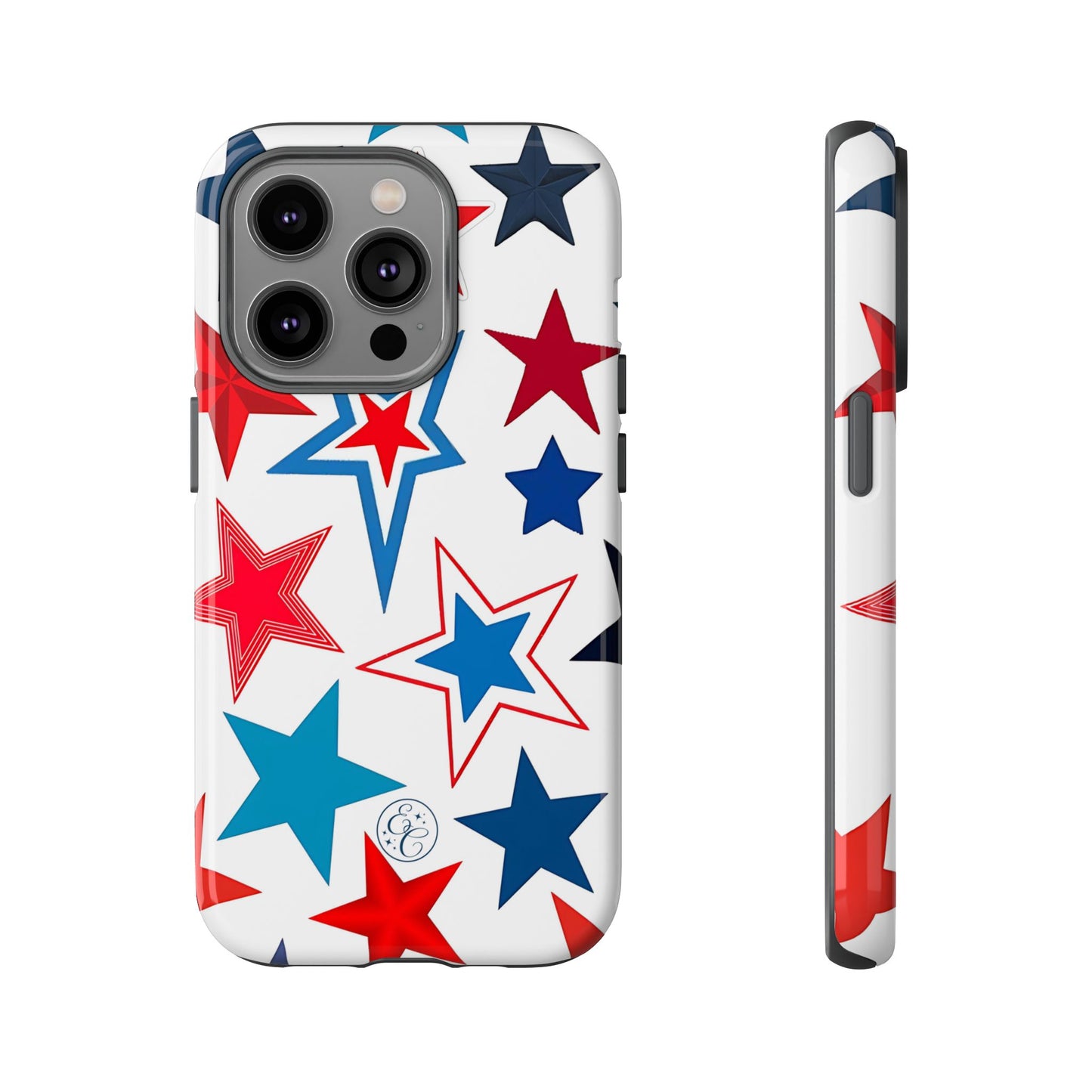 Patriotic Star Pattern Tough Phone Case