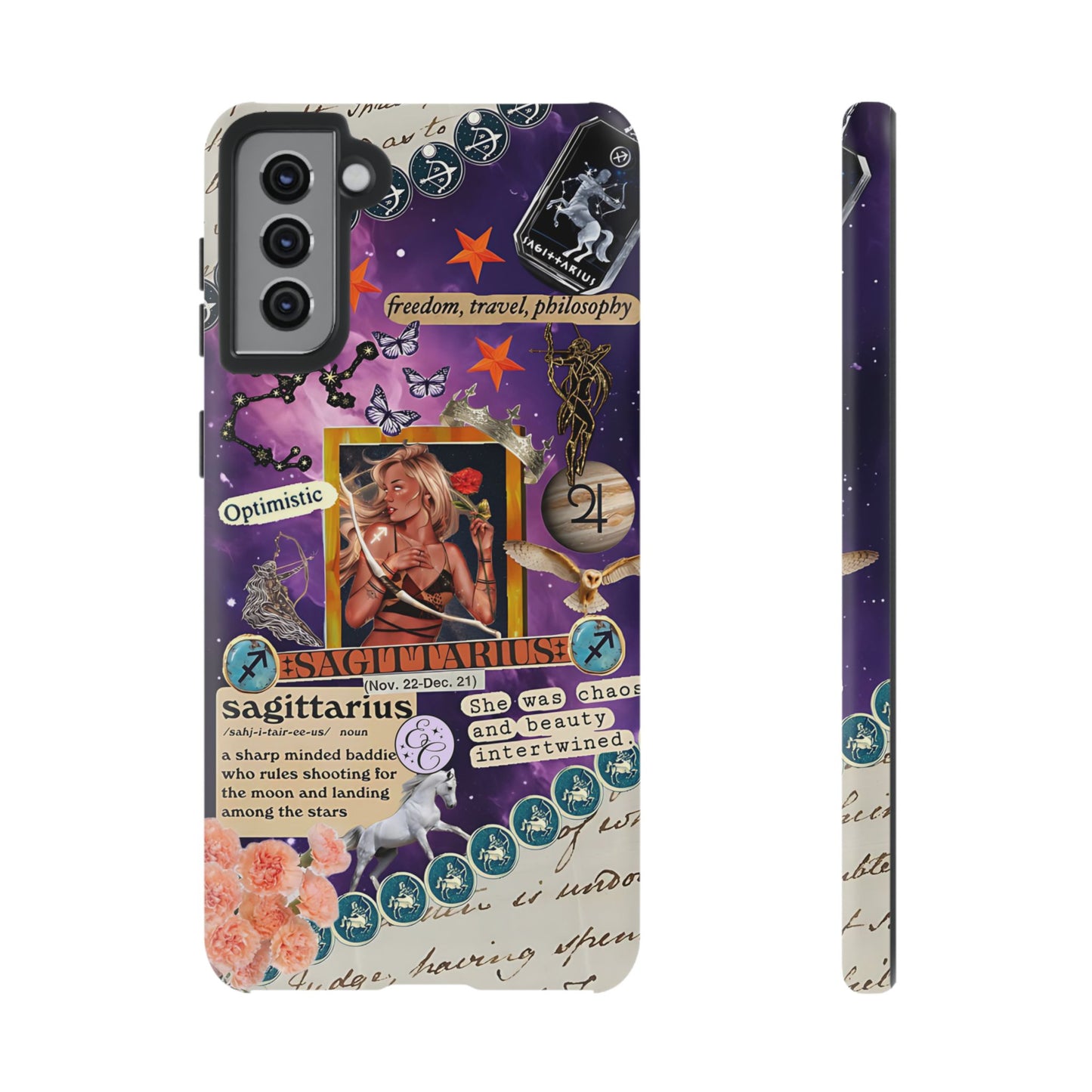 Sagittarius Zodiac Star Sign Tough Phone Case