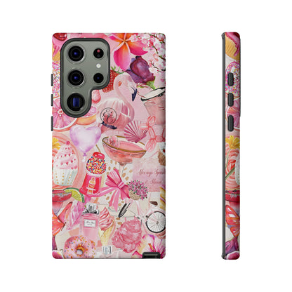 Pink Collage Tough Phone Case