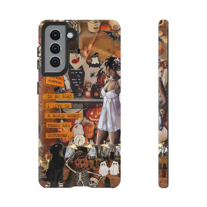 Halloween Aesthetic Collage Tough Phone Case