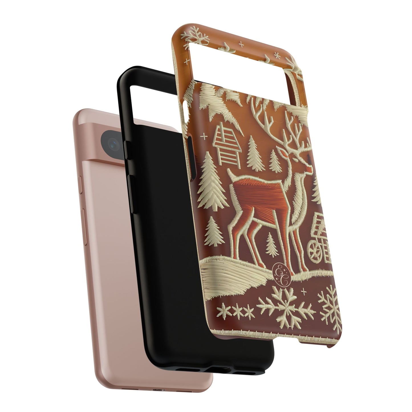 Rustic Reindeer Tough Phone Case