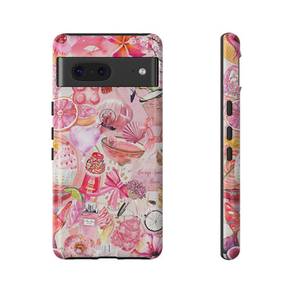 Pink Collage Tough Phone Case