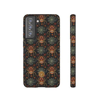 Boho Halloween Spider Pattern Tough Phone Case