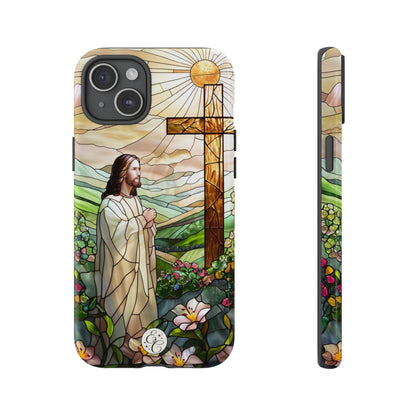Jesus Stained Glass Tough Phone Case