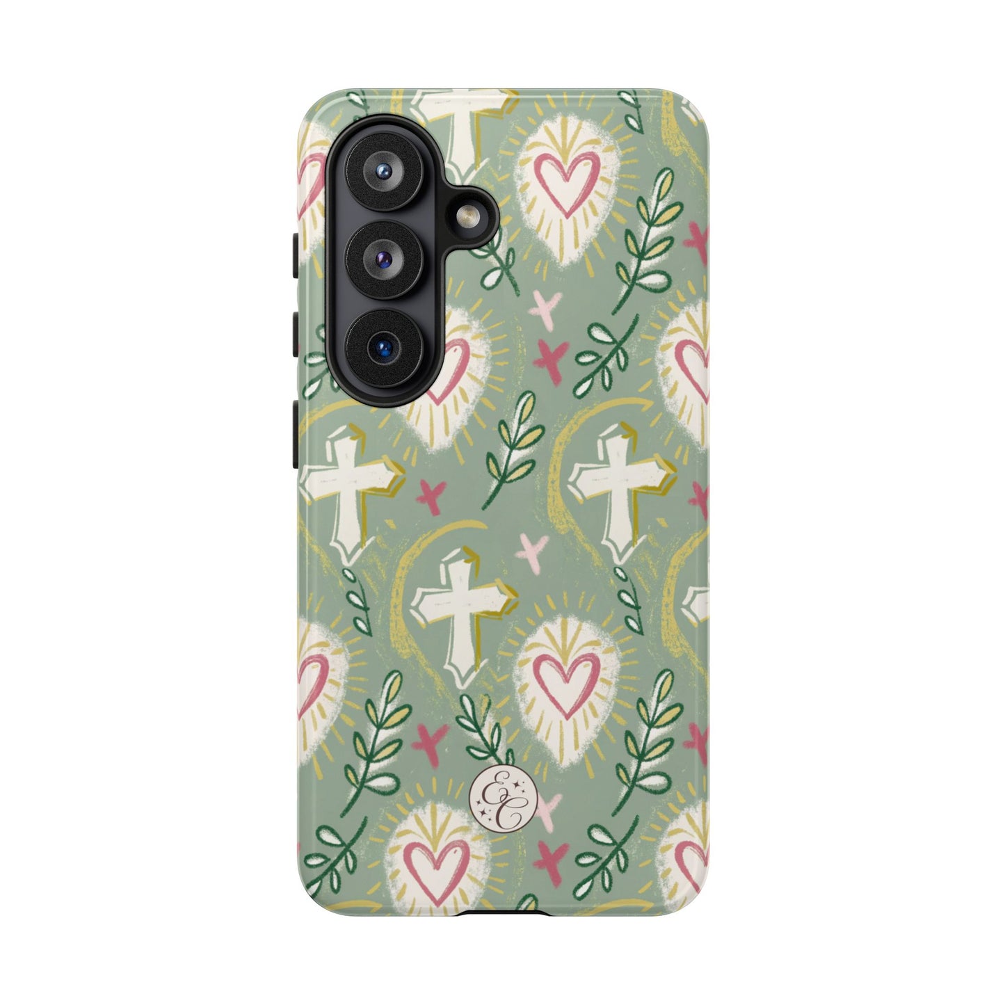 Christian Cross Boho Pattern Tough Phone Case